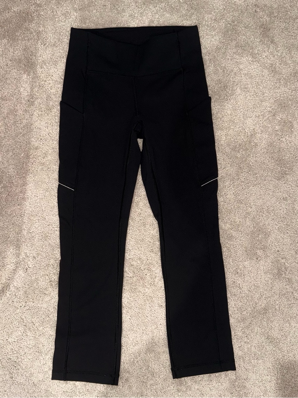 lululemon athletica Black High-Rise Leggings with Side Pockets